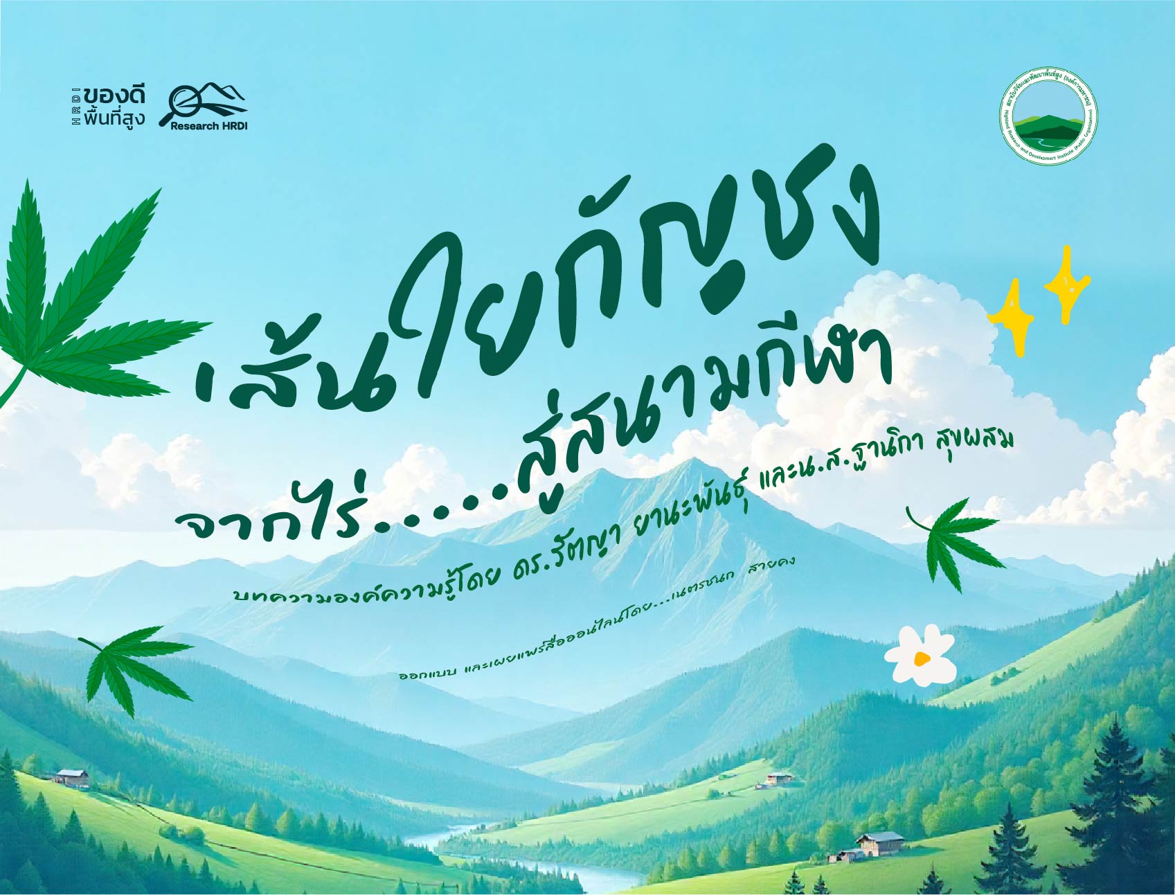 เส้นใยกัญชง: จากไร่สู่..สนามกีฬา